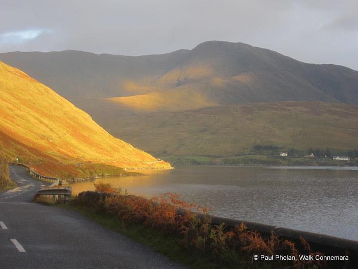 View of Devil's Mother from Killary Harbour which is a Discovery Point on the Wild Atlantic Way