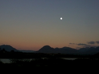 Moonrise over Diamond Hill