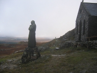 Misty day at the chapel in Maumeen