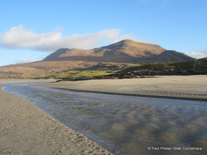 Mweelrea Mountain from the Silver Strand