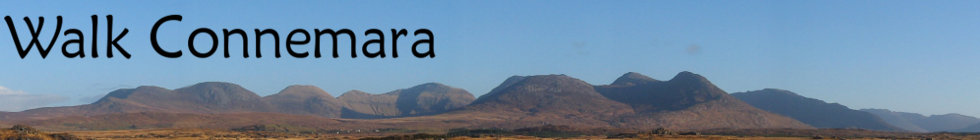 View of 12 Bens mountains from Roundstone Bog