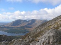 View of Derryclare and Bencorr from the Maamturks