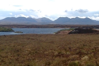 Roundstone Bog with the 12 Bens in the Distance
