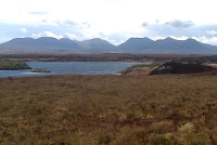 Roundstone Bog with the 12 Bens in the Distance