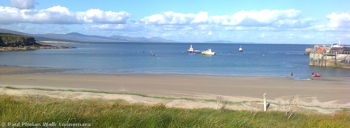 View over Clew Bay from the beach on Clare Island which is a Discovery Point on the Wild Atlantic Way