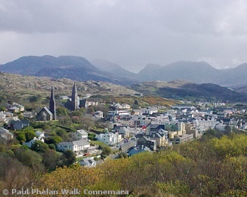 View overlooking Clifden from the D'Arcy Monument