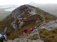 Climbing to the summit of Diamond Hill