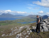 The cairn near the summit of Tully Mountain