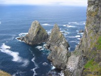 Sea Stacks and cliffs on Inishturk